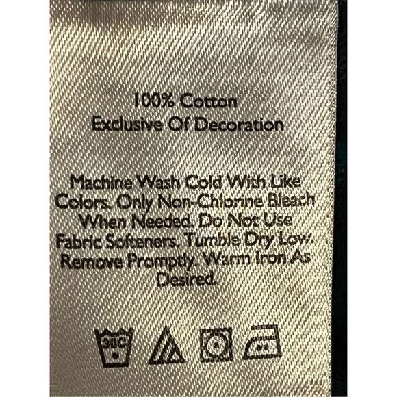 EDDIE BAUER Boyfriend Fit Flannel Shirt Button Up Green Plaid Women's Size Large - Picture 4 of 5